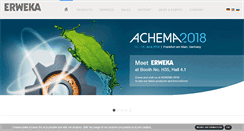 Desktop Screenshot of erweka.com